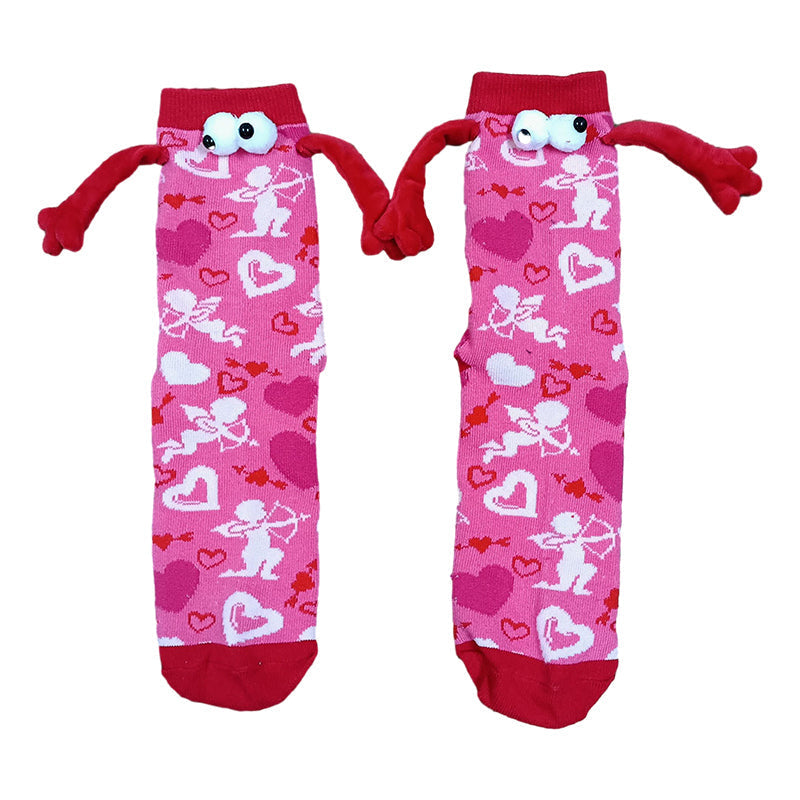 Paar Liebe Magnet hält Hände Socken