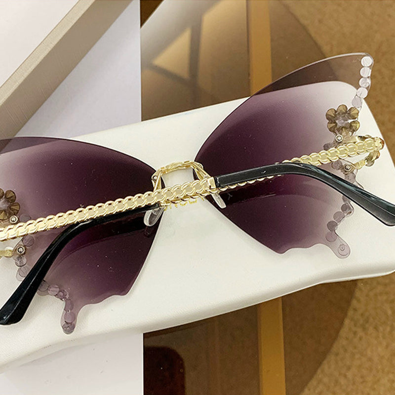 💎🦋Sonnenbrille mit Schmetterlingsdiamanten 🦋💎