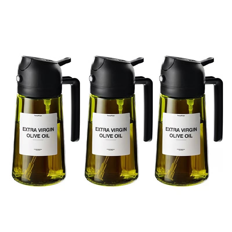 2-in-1-Ölsprüher und -spender aus Glas