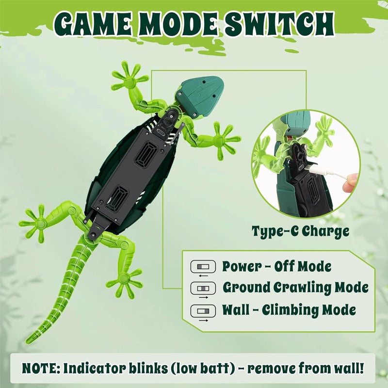 Jouet Lézard Électrique aux Yeux LED Lumineux
