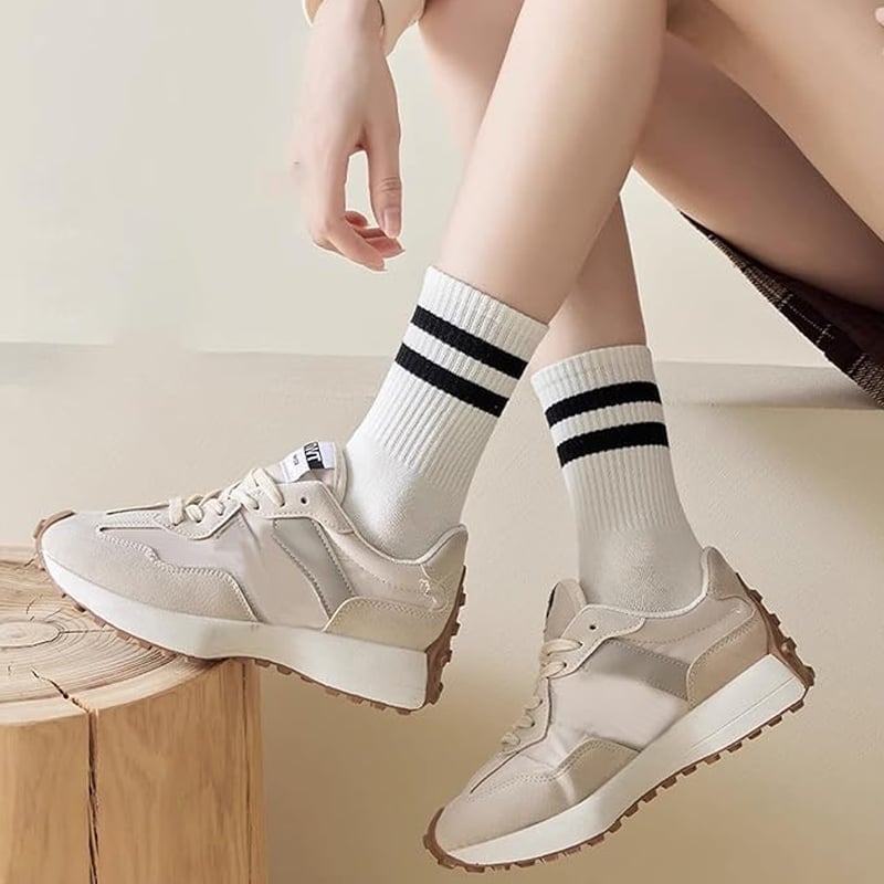 Gestreifte Retro-Socken