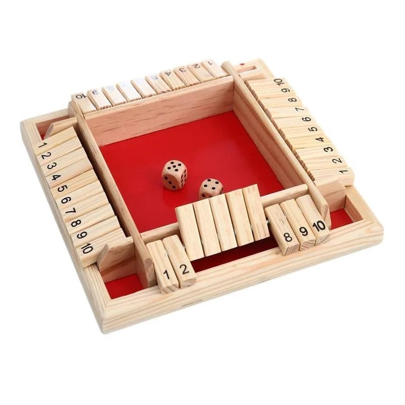 Shut The Box Game – Lustiges Tisch-Mathe-Spiel für Erwachsene und Kinder