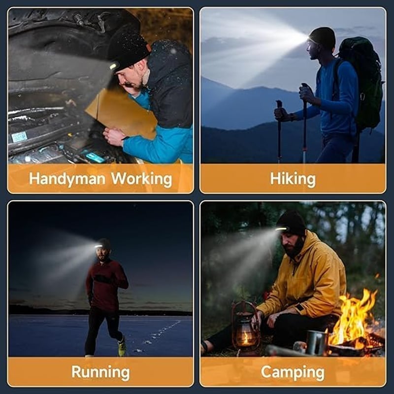 ⭐Smart Beanie with 3-Stage LED Lighting