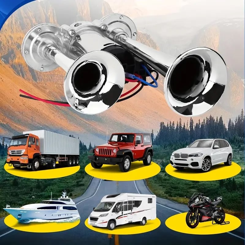 600DB Zweiton-Autohupe aus Metall