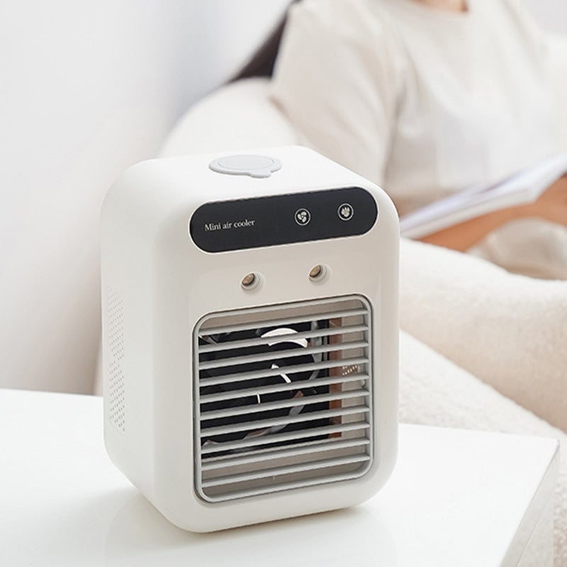 3-in-1 Tragbarer Kühlventilator mit 2-Stufen-Nebelfunktion