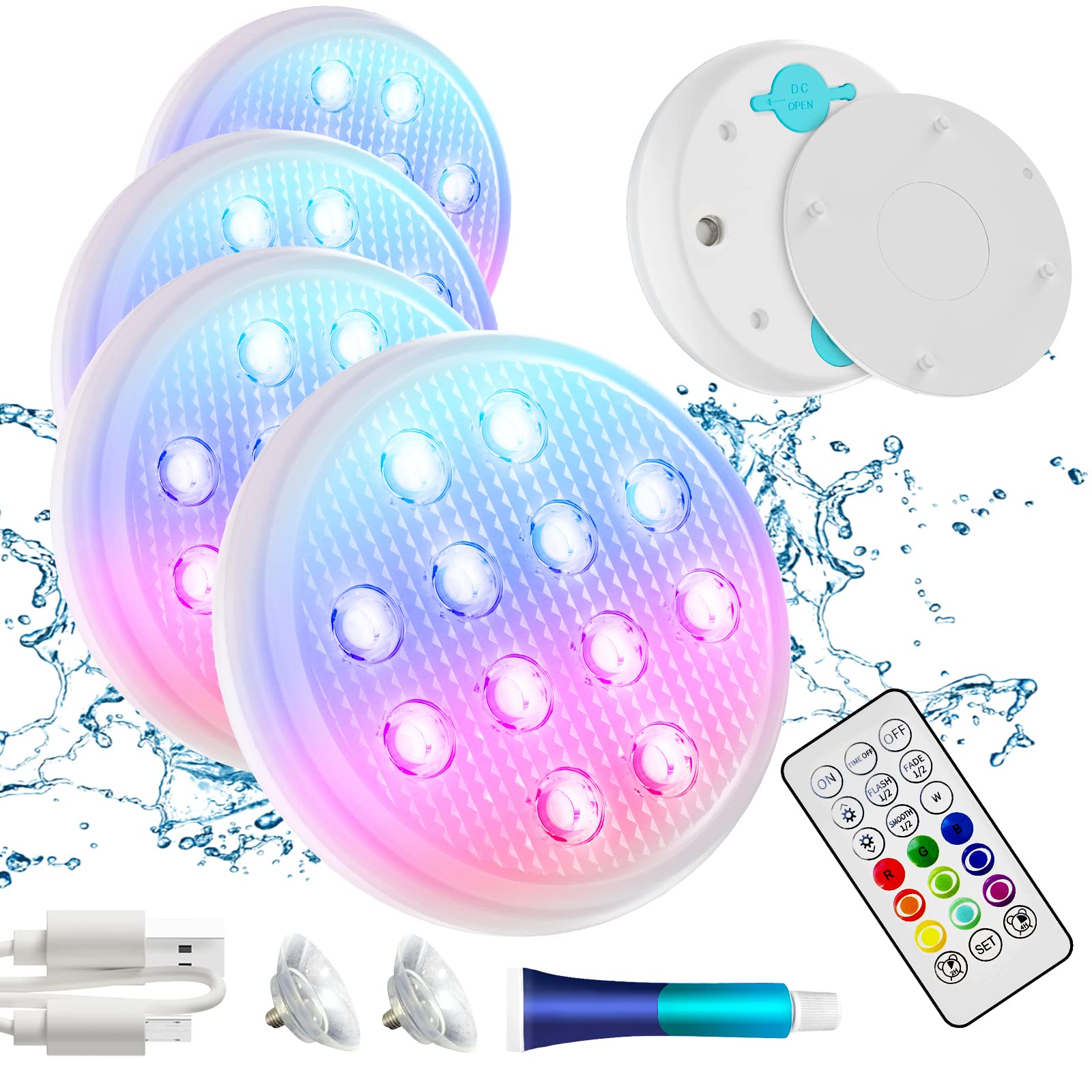 Doppelschichtiges wasserdichtes selbstklebendes LED-Poollicht