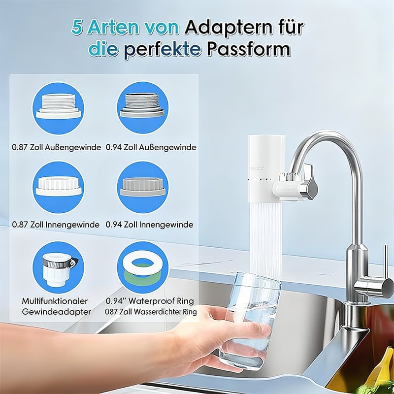 Wasserfilter für den Spültischhahn
