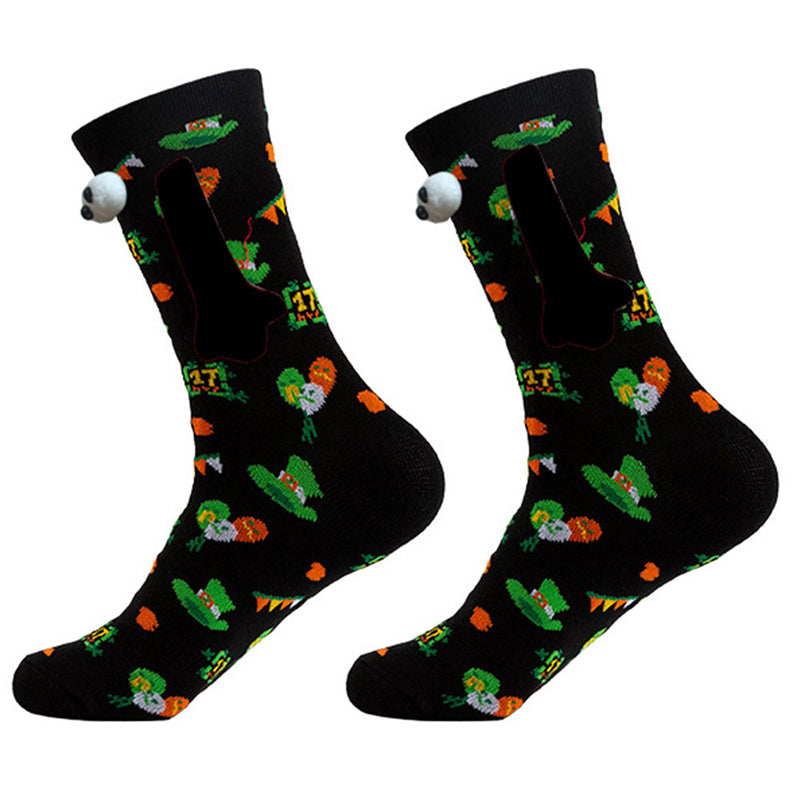 Paar Liebe Magnet hält Hände Socken