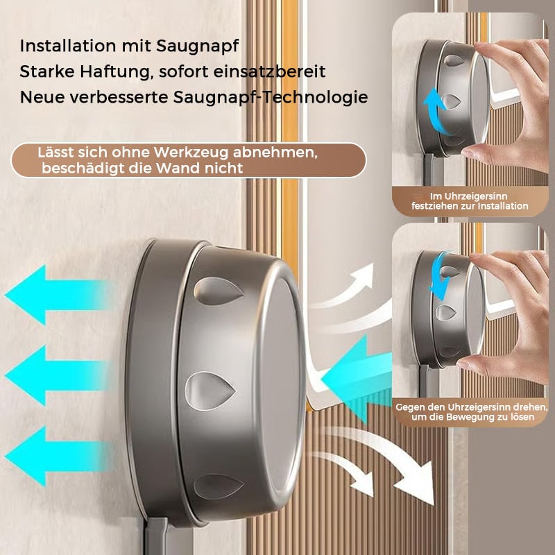 Dreieckiger Duschkorb mit Saugnapf