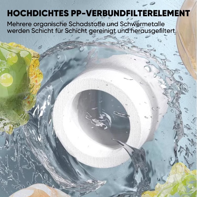 Bürstenförmiger, druckbeaufschlagter Duschkopf