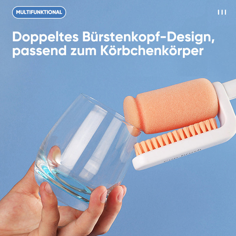 Multifunktionale doppelköpfige rotierende Topfbürste