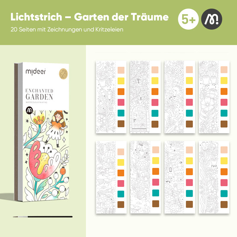 🎅Aquarell-Malbuch im Taschenformat🎄🎁