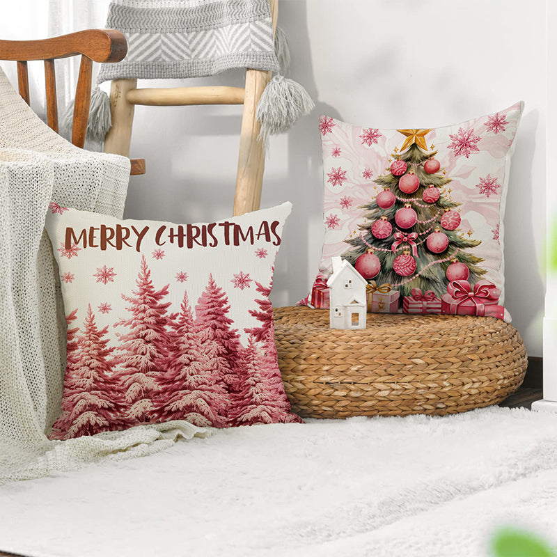 Rosa Weihnachtskissenbezüge – Neue Weihnachtsprodukte für Zuhause
