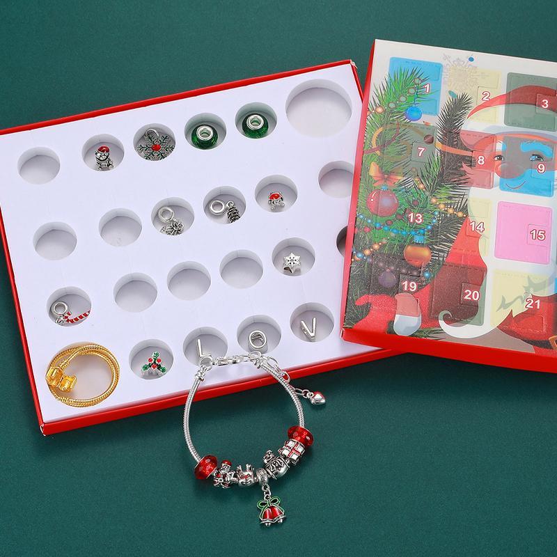 🎁24 Tage Countdown-Kalender DIY Weihnachts-Adventskalender Armbänder Set
