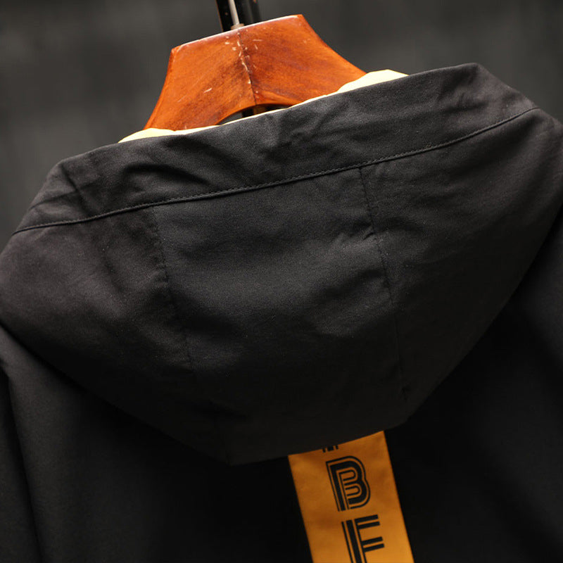 Wasserdichte Regenjacke mit Kapuze für Herren