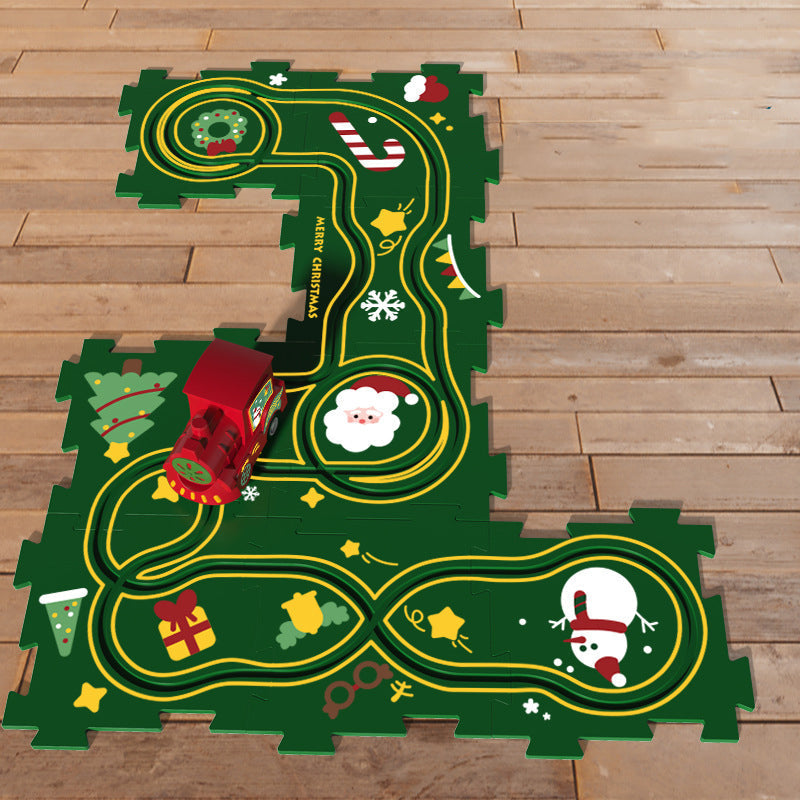 Puzzlespielzeug für Kinder mit Schienenfahrzeugen