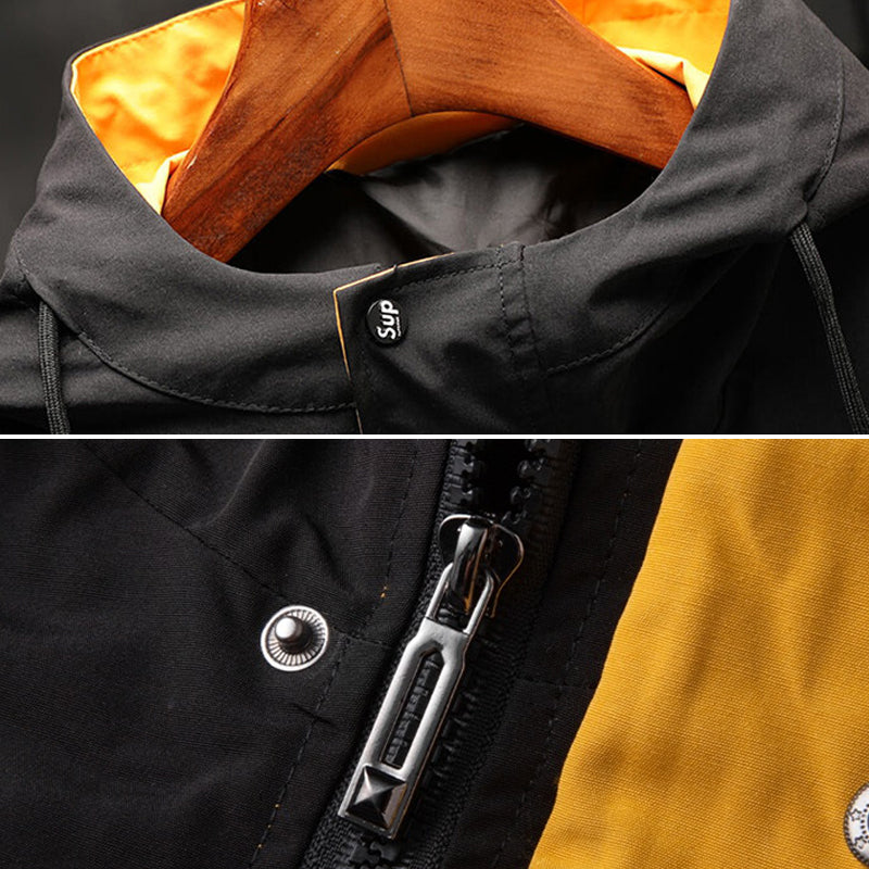 Wasserdichte Regenjacke mit Kapuze für Herren