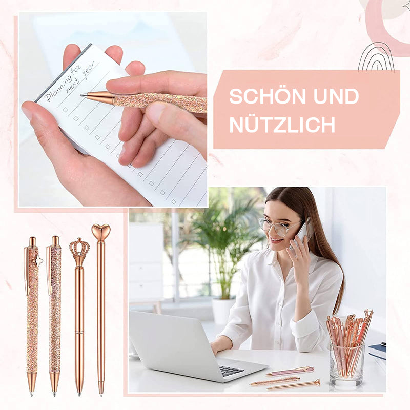 Diamant-Kugelschreiber-Set