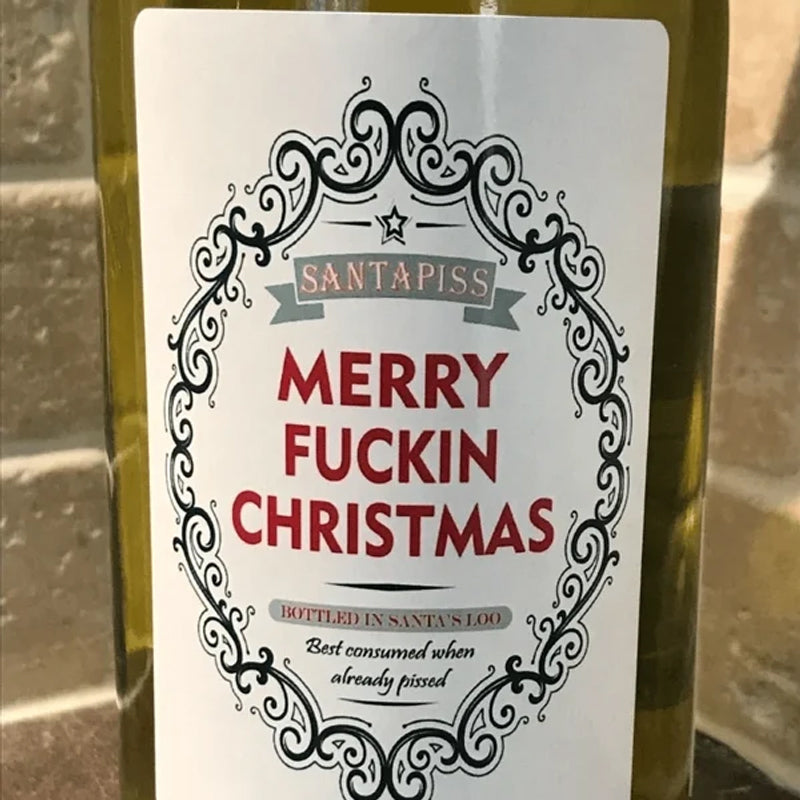 🎄Weihnachten lustige Flaschenetiketten