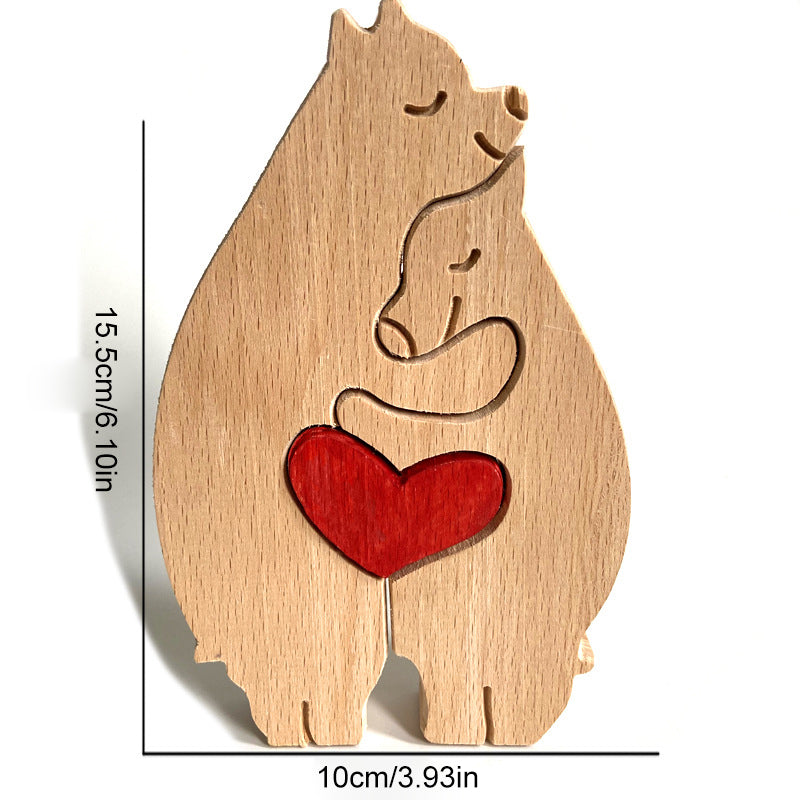 Tierische Holzverzierung zum Muttertag