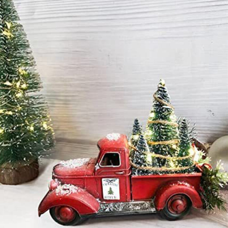 🎄Weihnachtsverkauf🔥Roter Bauernhof-LKW Weihnachten Dekorationen