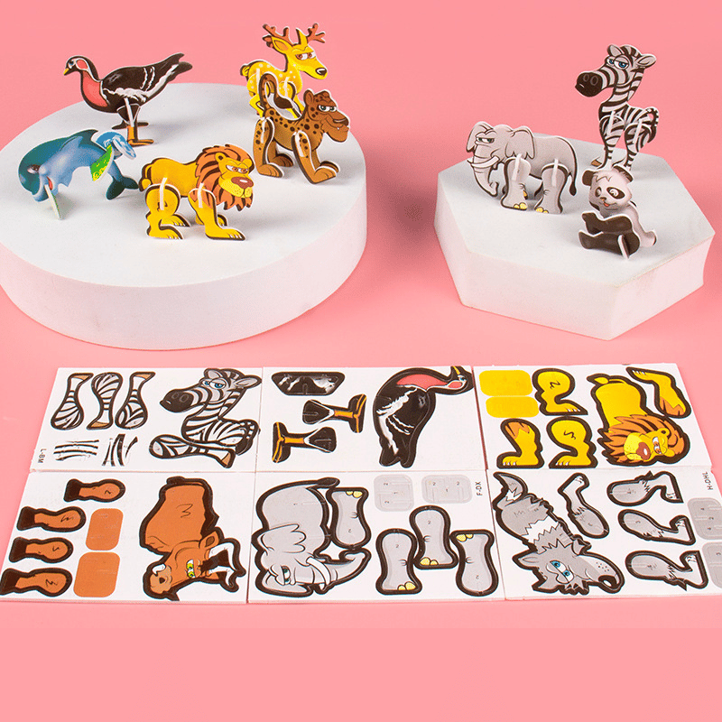 DIY 3D Kreatives Insekten-Papier-Puzzle