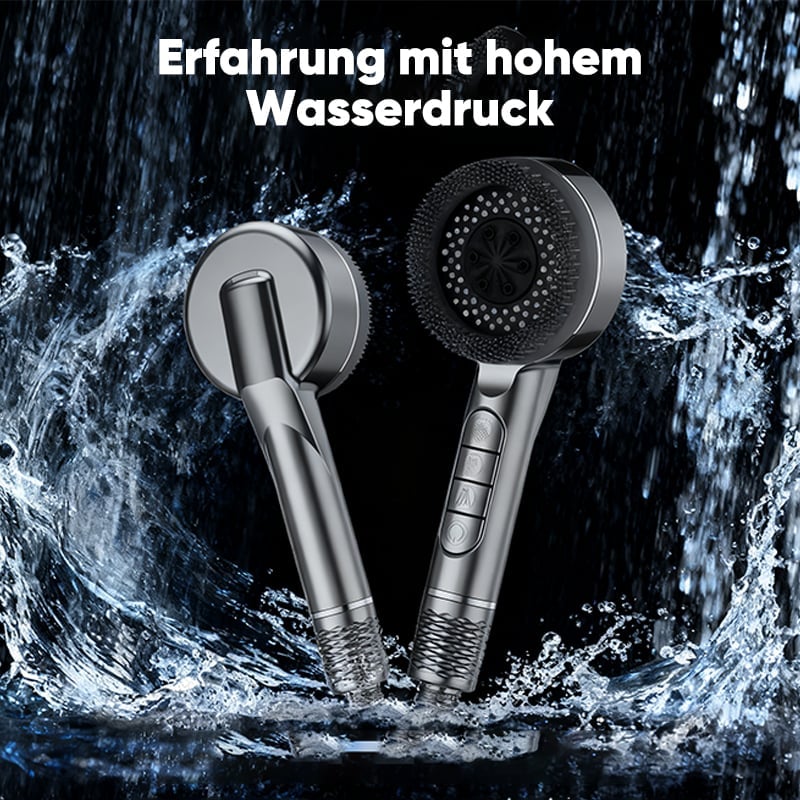 Bürstenförmiger, druckbeaufschlagter Duschkopf