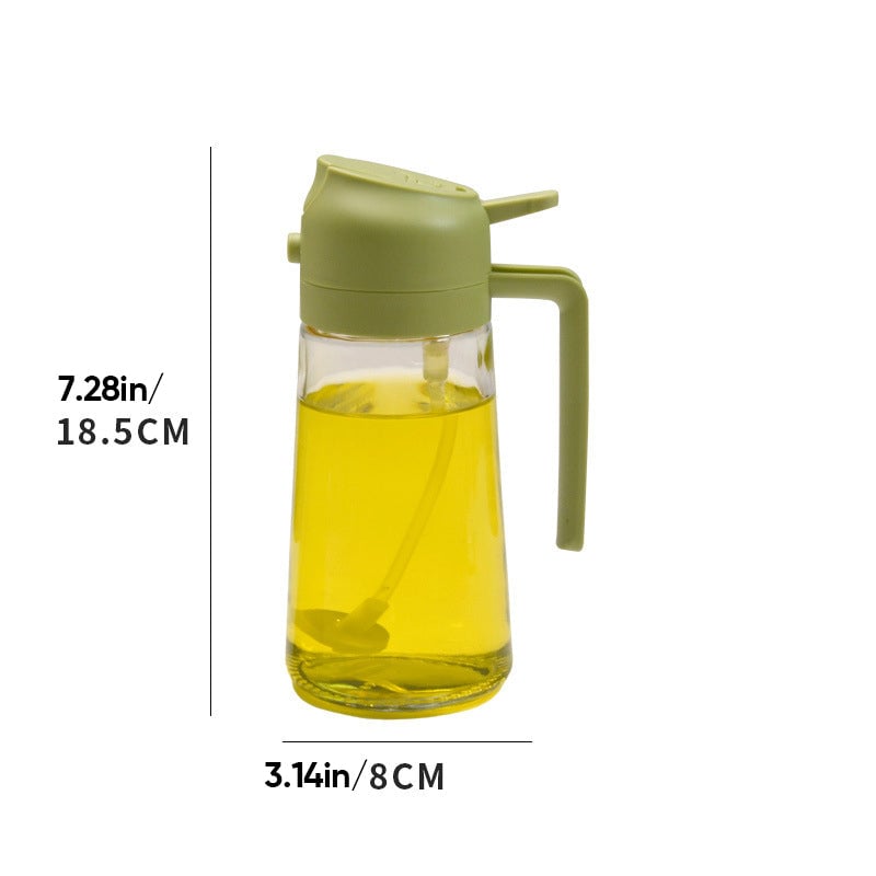 2-in-1-Ölsprüher und -spender aus Glas
