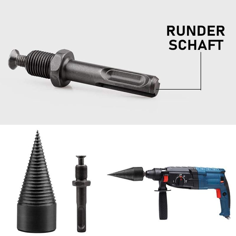 Brennholzbohrer mit rundem Schaft