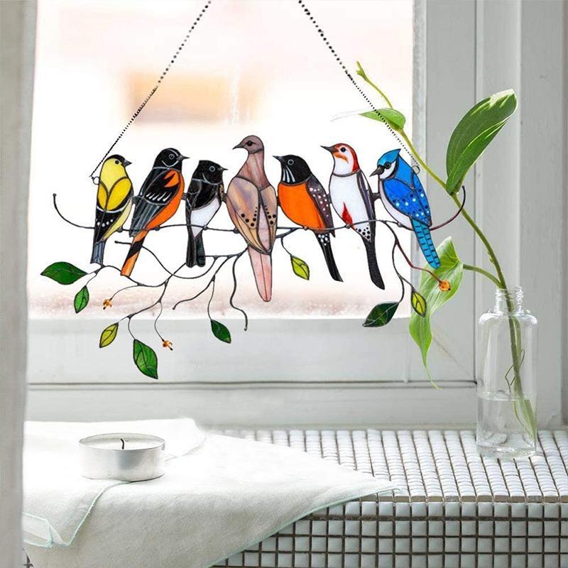Vögel Glasmalerei Fensterbehänge🐦