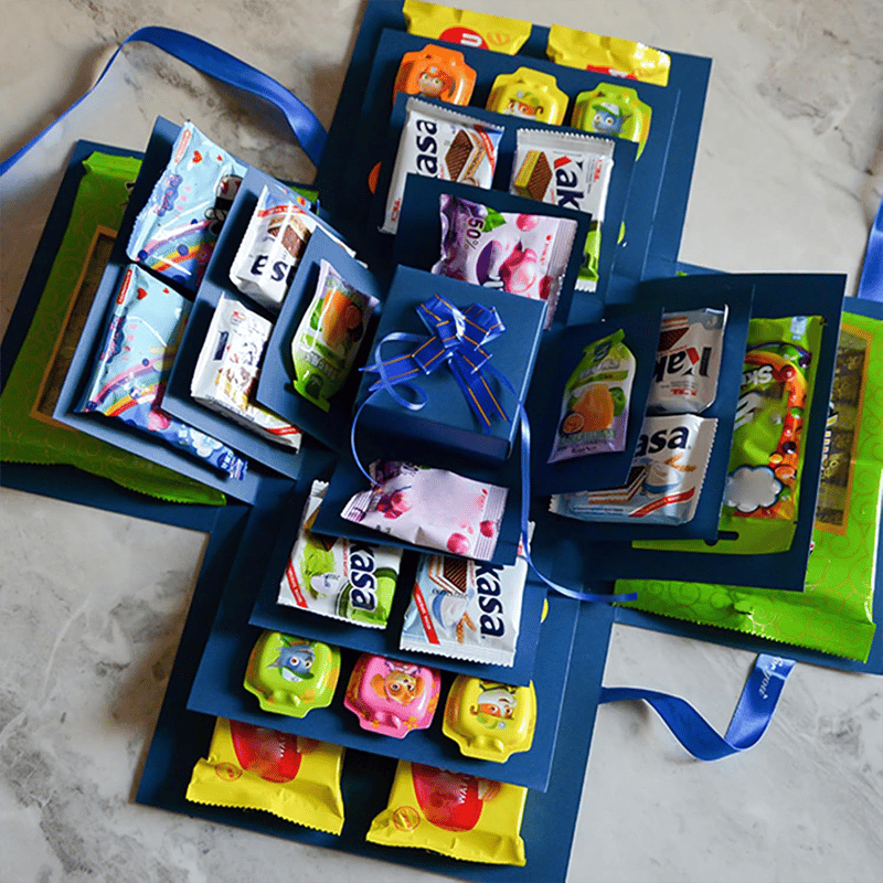 Süßigkeiten-Explosion Geschenkbox