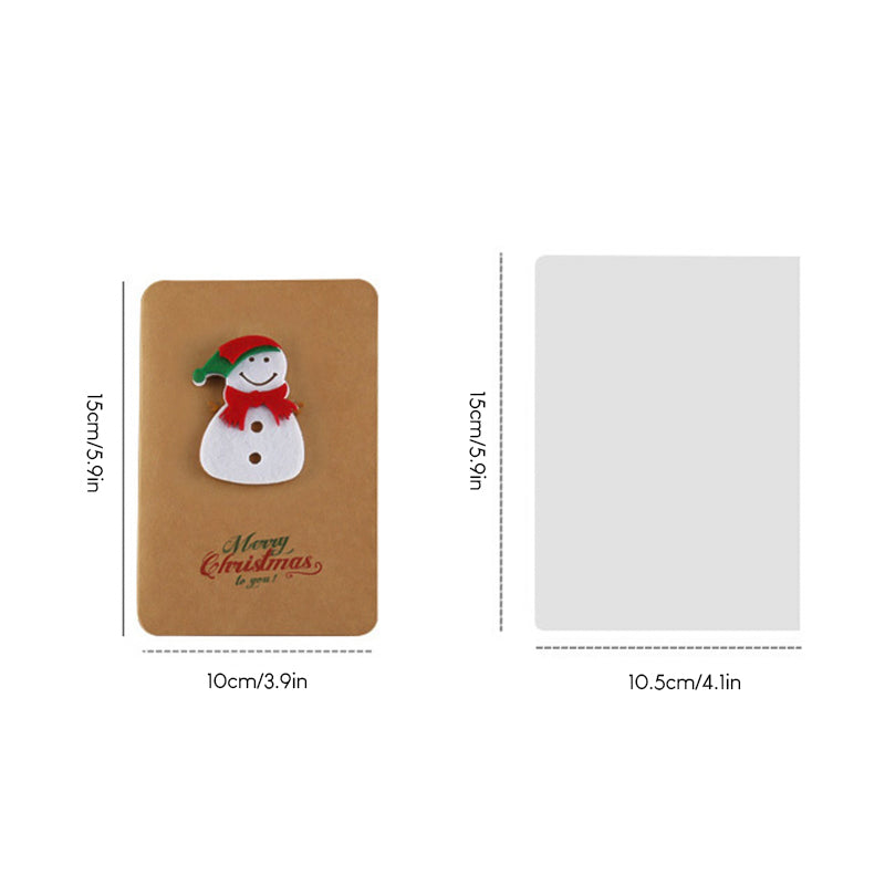 Weihnachtsgrußkarten aus Kraftpapier