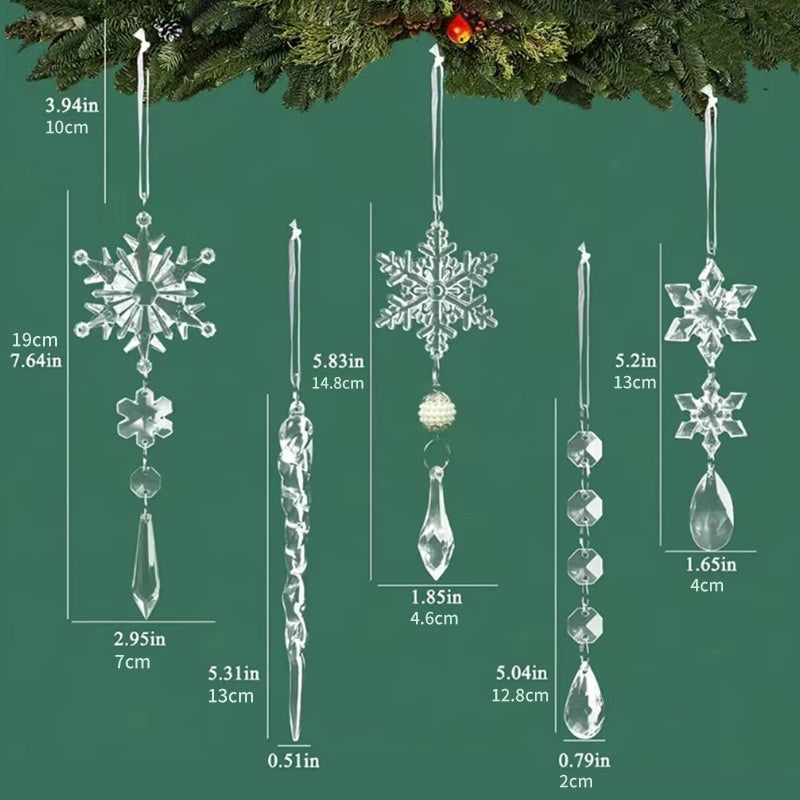 Kristall Weihnachtsschneeflockendekoration