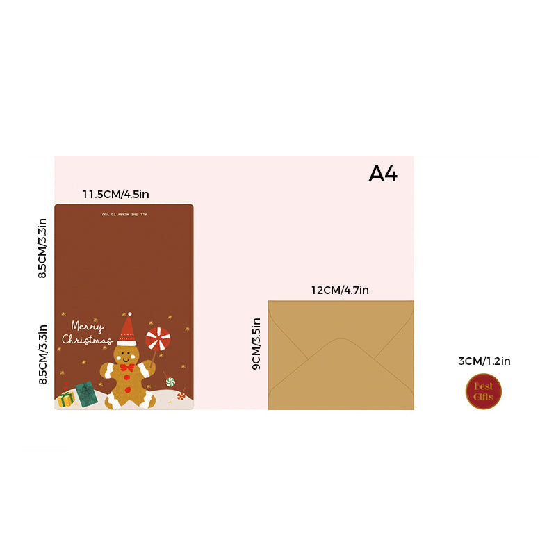 Vergoldete Weihnachtskarten