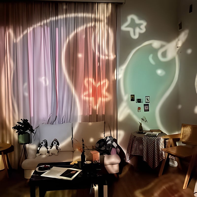 Rotierender Kutschen-Spieluhr-Projektor