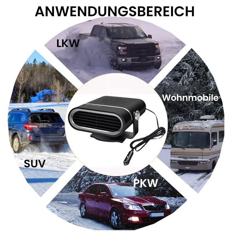 12V Tragbarer Autoheizlüfter