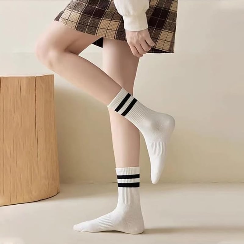 Gestreifte Retro-Socken