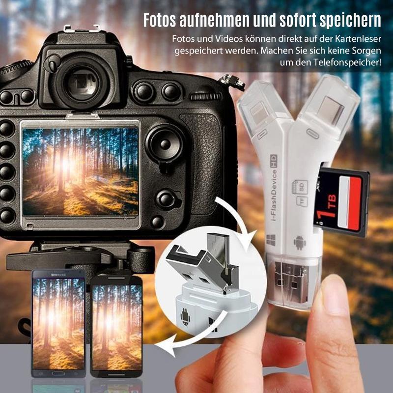 🎉4-in-1 iFlash Drive Kartenleser