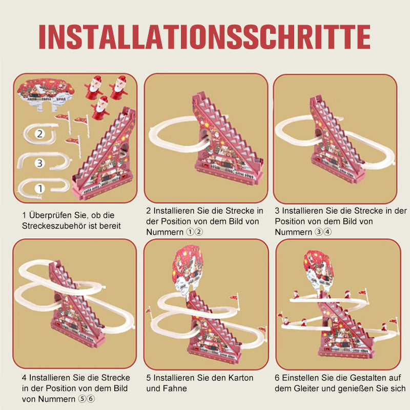Weihnachtsmann elektrisches und rutschgleitendes Spielzeug