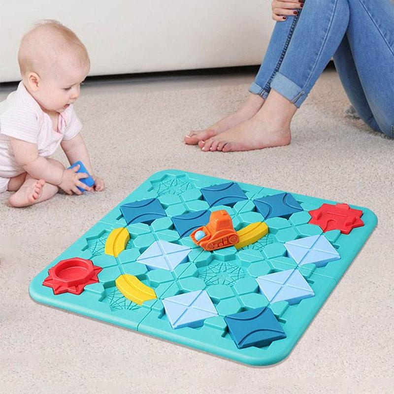 Logisches Straßenbauspiel für Kinder