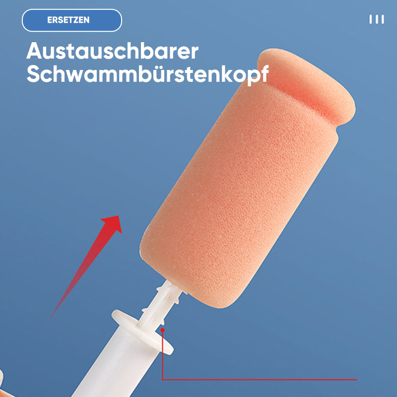 Multifunktionale doppelköpfige rotierende Topfbürste