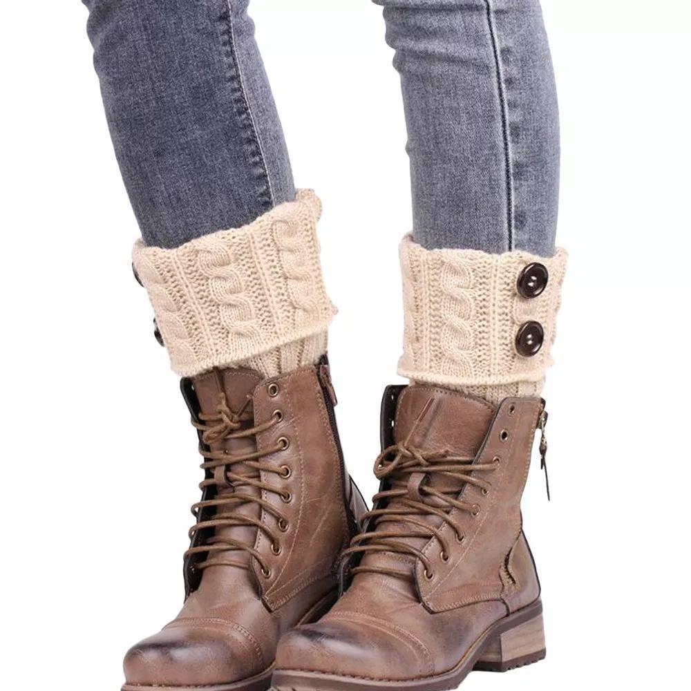 🎁Wärmer Geschenk🎅Stricksocken für Stiefel