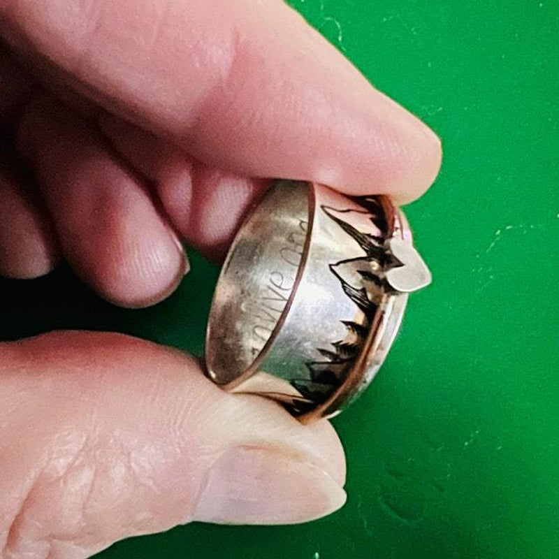 Doppellagiger Drehbarer Liebesring