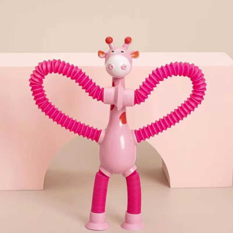 🎁Teleskop-Giraffenspielzeug mit Saugnapf