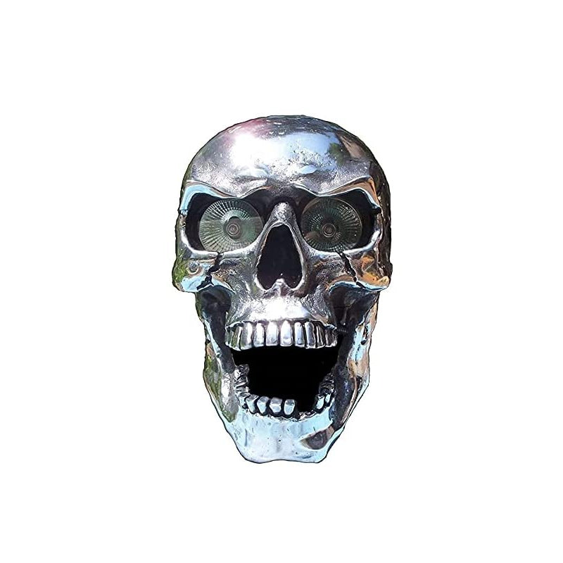 Leuchtende Totenkopf-Autodekoration aus Harz