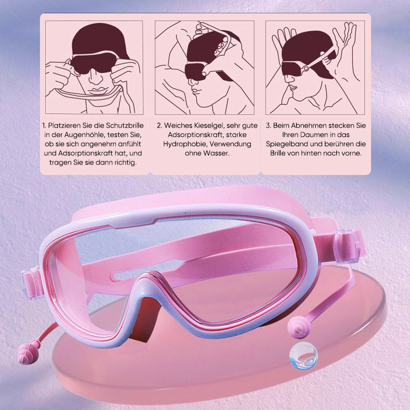 HD großem Rahmen wasserdicht und beschlagfrei Schwimmbrille🥽