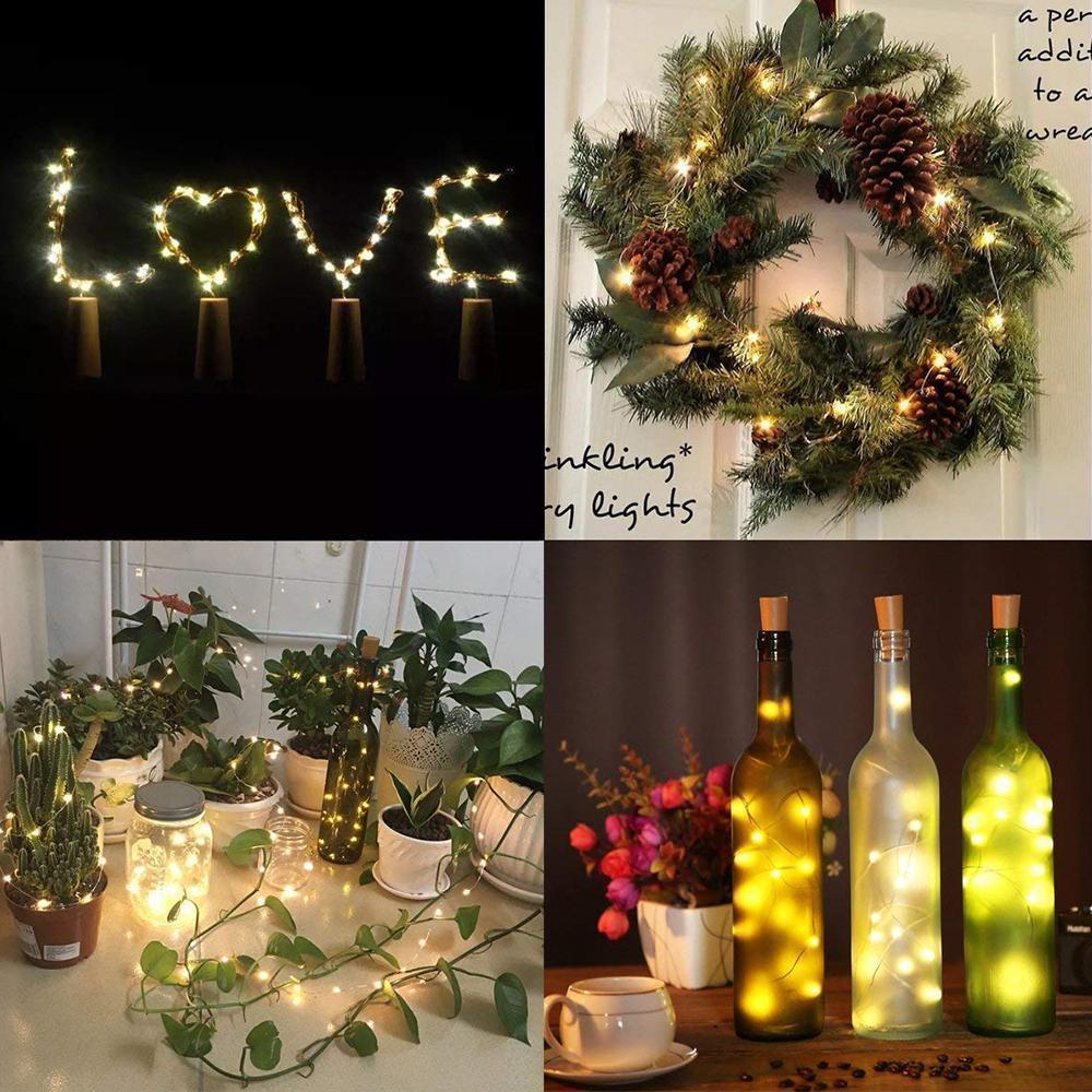 🍾LED-Weinflaschenlichter Kork Nachtlicht DIY Decor Lift