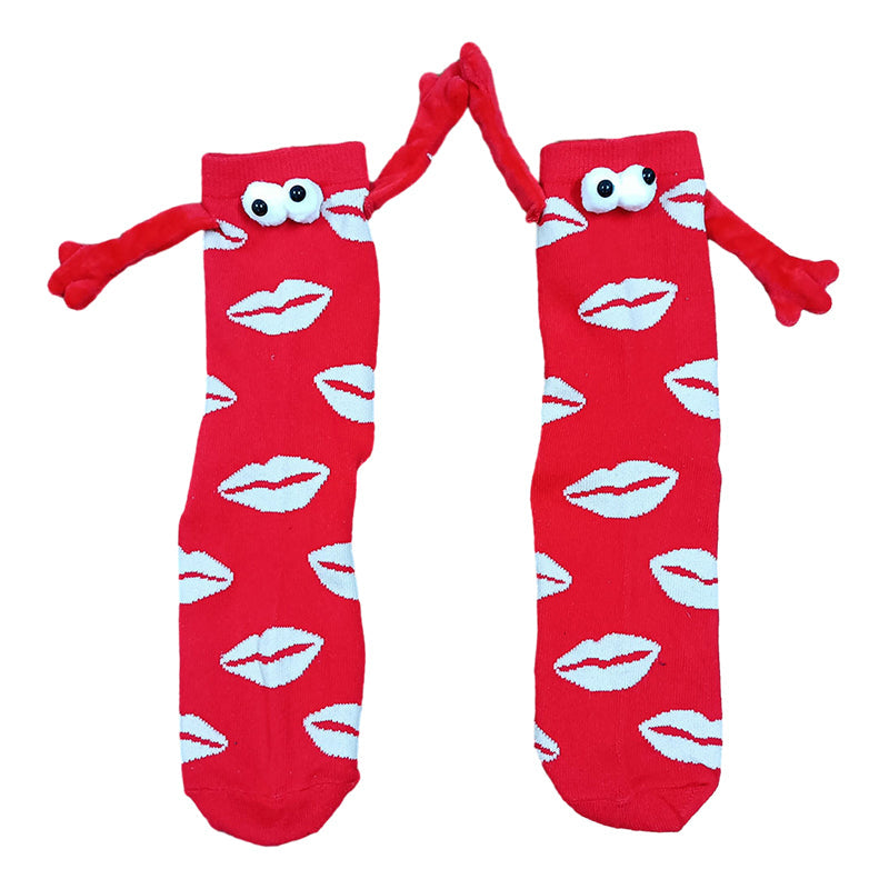 Paar Liebe Magnet hält Hände Socken