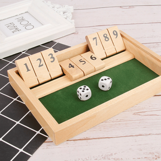 Shut The Box Game – Lustiges Tisch-Mathe-Spiel für Erwachsene und Kinder