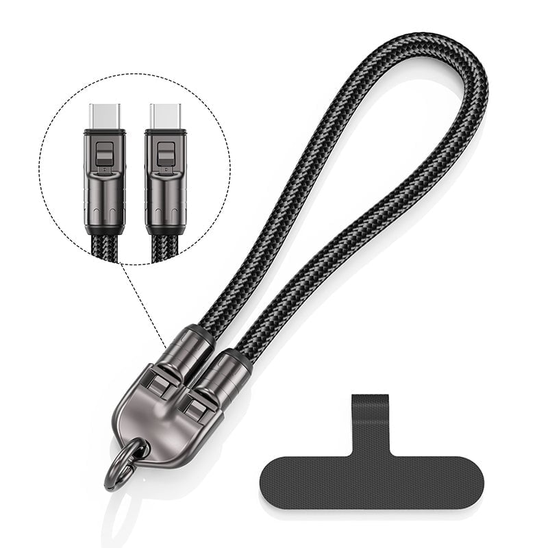 2-in-1 Schnellladekabel & Handy-Lanyard